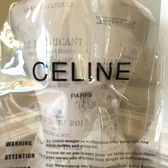 Celine Paris Transparent Clear Tote Shoulder Bag Purse Womens PVC Plastic 2018 - Picture 6 of 11